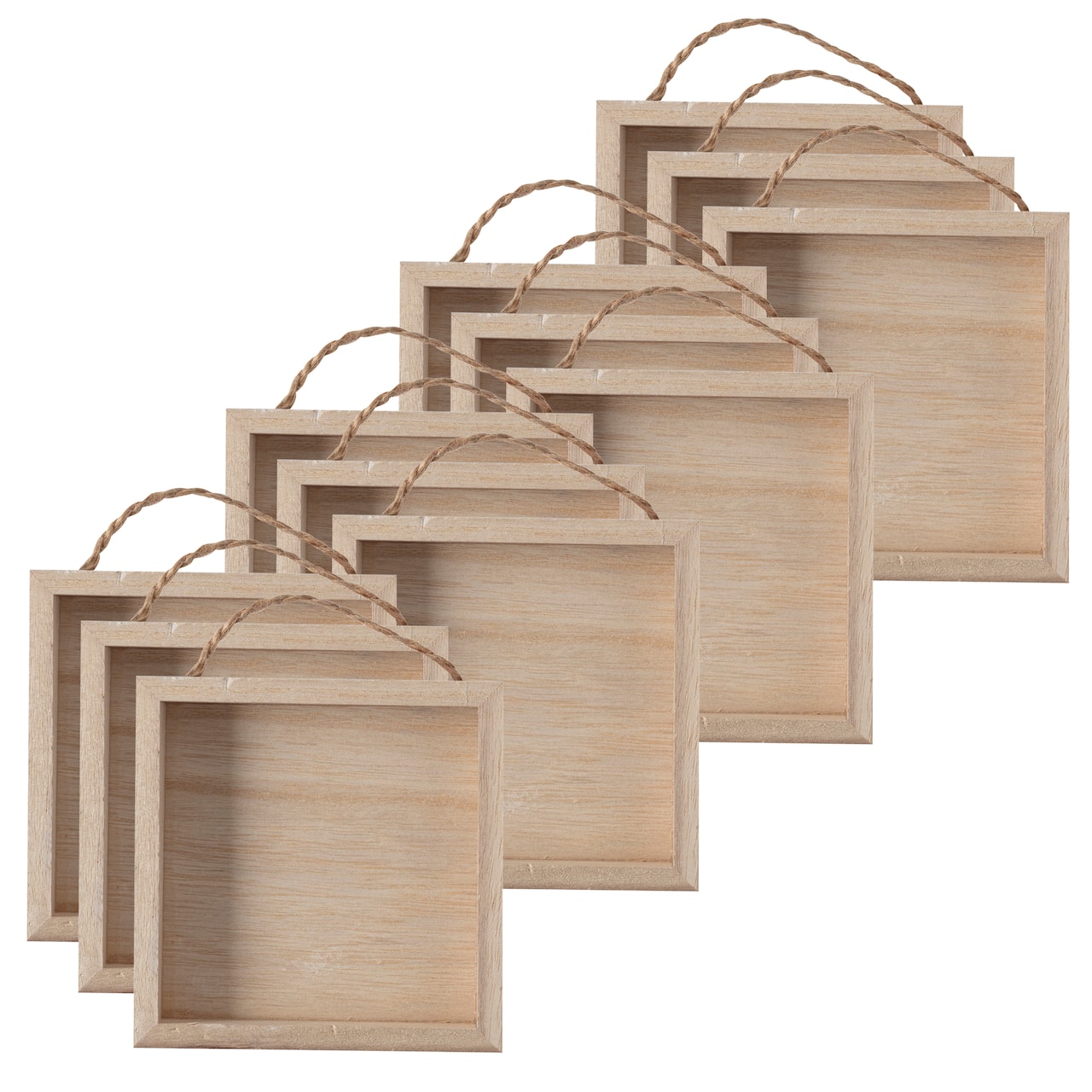 24 Pack: Wooden Square 5&#x22; x 5&#x22; Shadow Box by Make Market&#xAE;